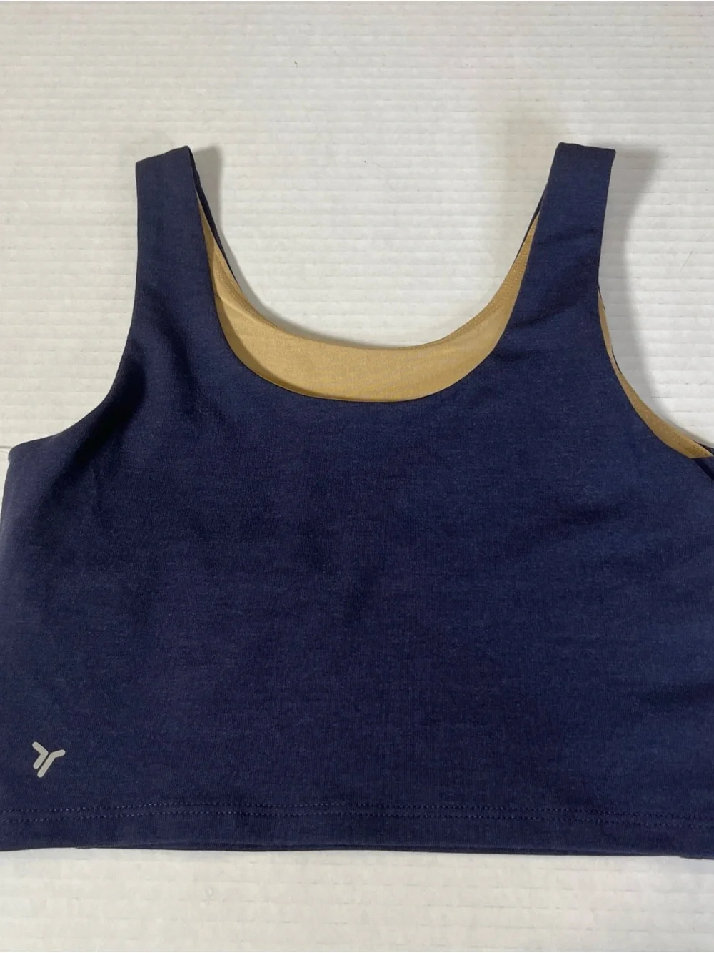 Old Navy Active Reversible Sports Bra in Navy & Gold